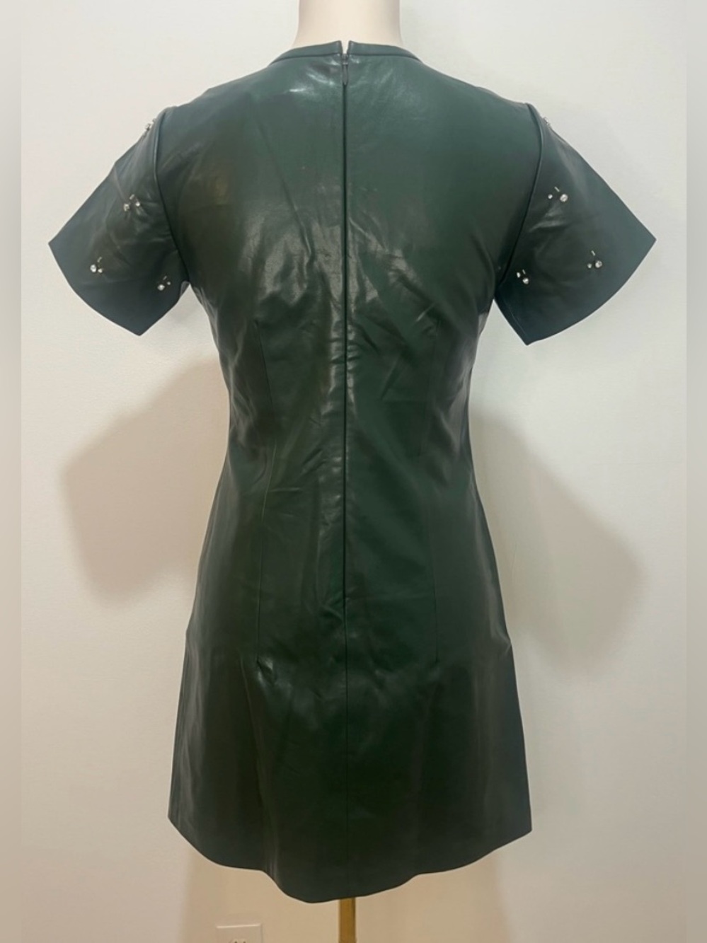 J.Crew Collection mini dress in embellished faux leather - Picture 8 of 9